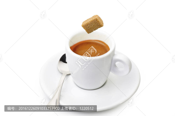 帶甘蔗的咖啡杯