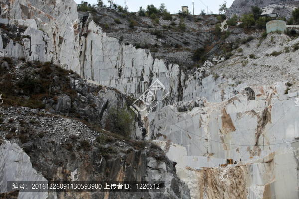 大理石采石場——濱海阿爾卑斯山脈；Carrara；托斯卡納；意大利