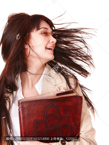 聰明的女孩與舊書。