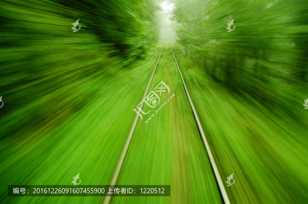 從特快列車的抽象視圖