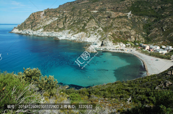 在科西嘉美麗的海灘