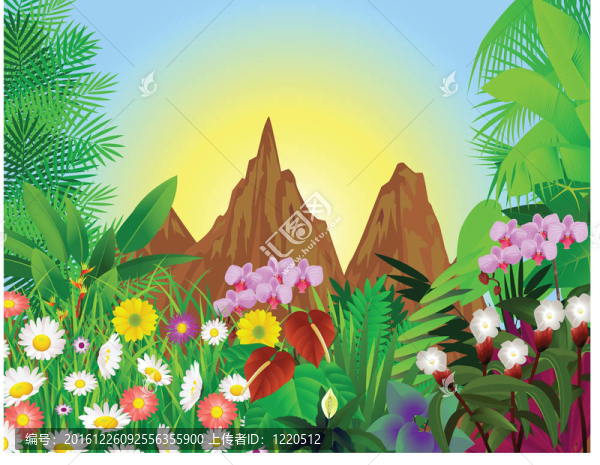 美麗的森林背景