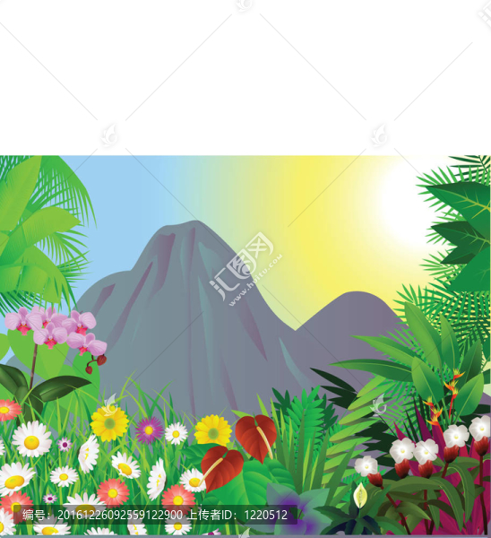 美麗的森林背景