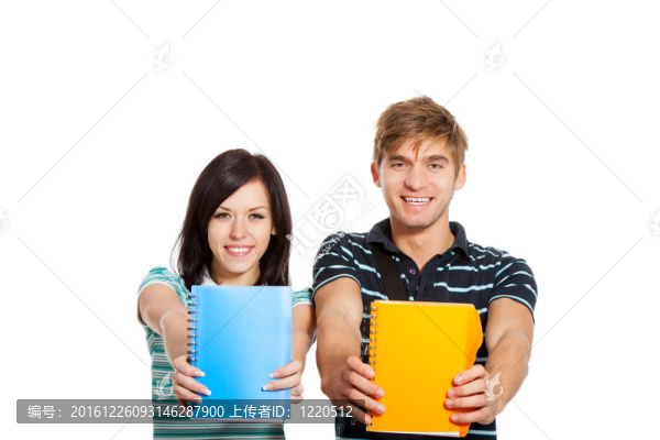 年輕快樂學生夫婦