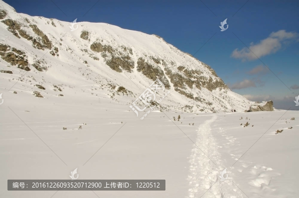 在Retezat冬天