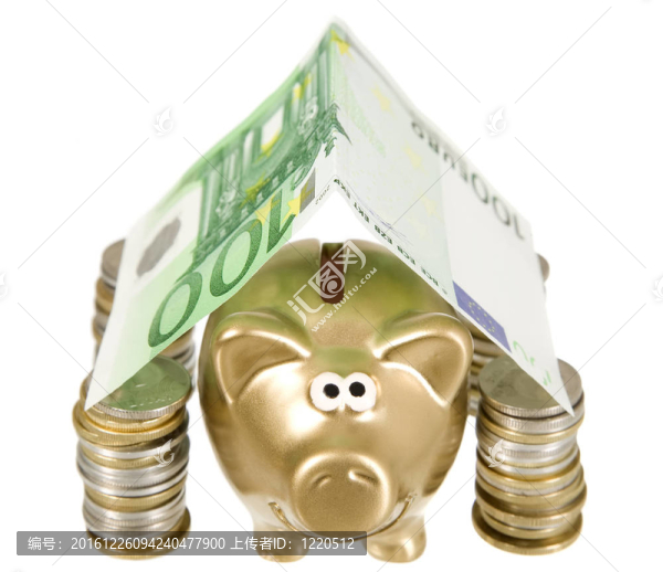 由鈔票的房子在金錢銀行