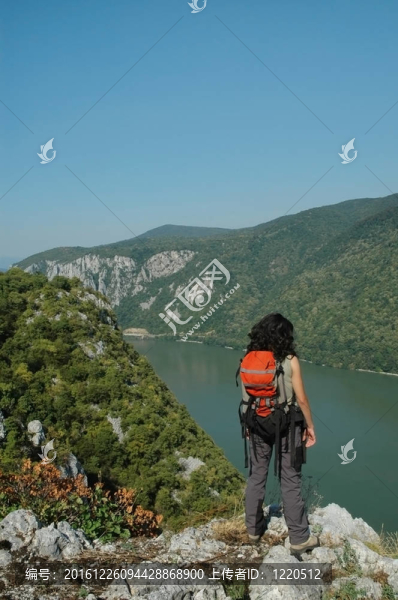 多瑙河和Cazanele,gorge