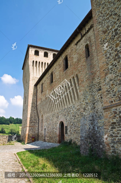 城堡Torrechiara。Emilia,Romagna。意大利.