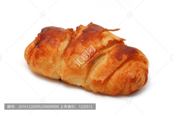 新鮮的牛角包單