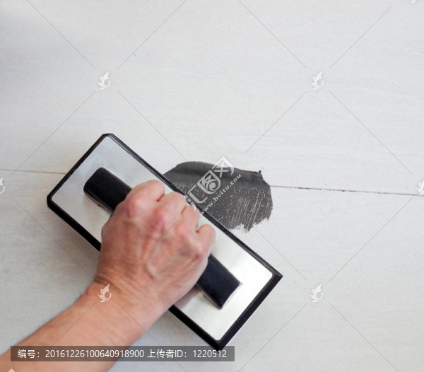 灌漿瓷磚橡膠鏝刀人手