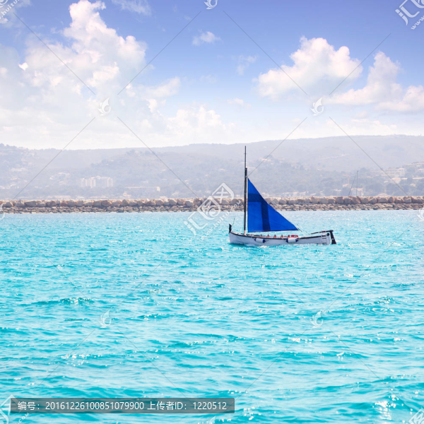 拉丁帆llaut傳統(tǒng)地中海帆船船