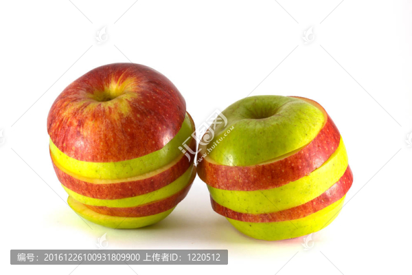 兩個(gè)蘋果片