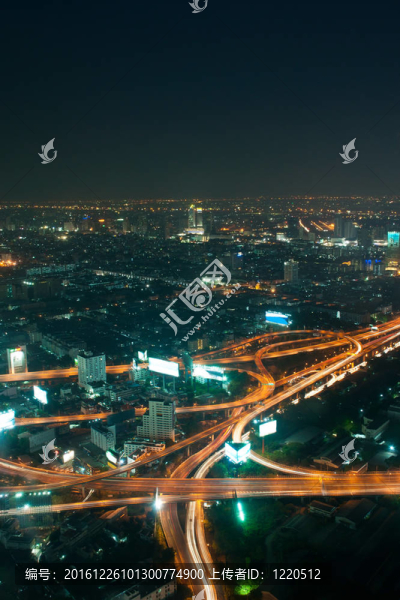 曼谷和表達(dá)觀點(diǎn)的方式從Baiyok建筑。