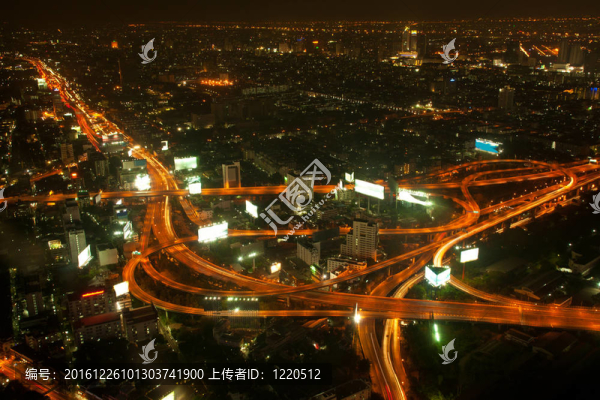 曼谷和表達(dá)觀點的方式從Baiyok建筑。