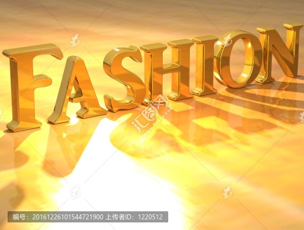 3D時尚金色文字
