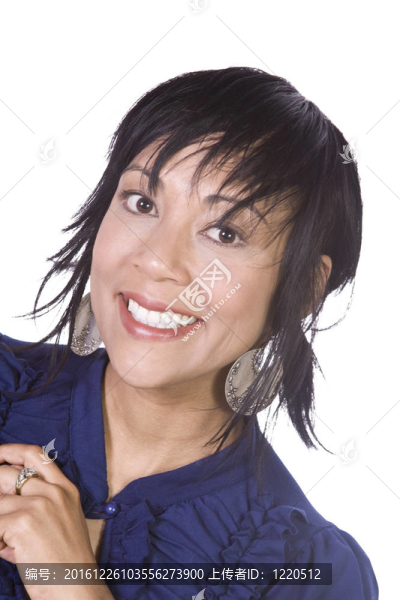 一個(gè)美麗的亞洲女孩的特寫鏡頭