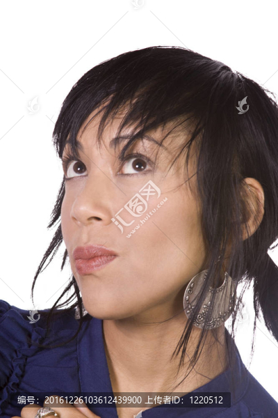 一個(gè)美麗的亞洲女孩的特寫(xiě)鏡頭
