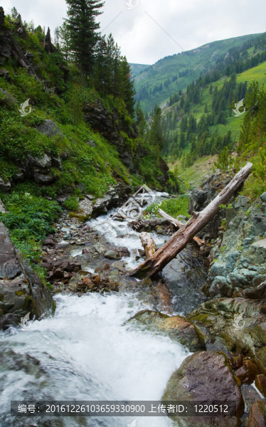 溪流山水