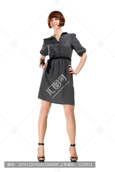 一個(gè)自信的年輕女性的完整肖像