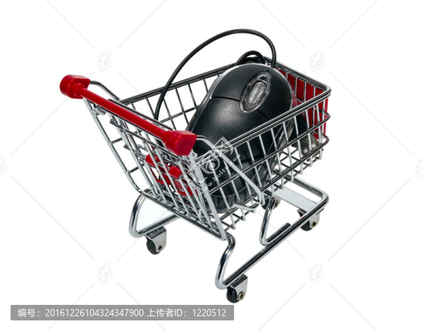 帶電腦鼠標(biāo)的購物車