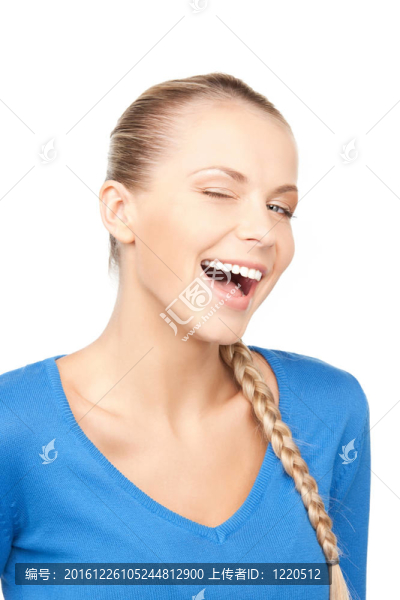 快樂(lè)微笑的女人