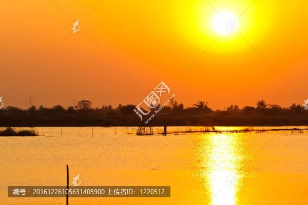 美麗的夕陽(yáng)紅