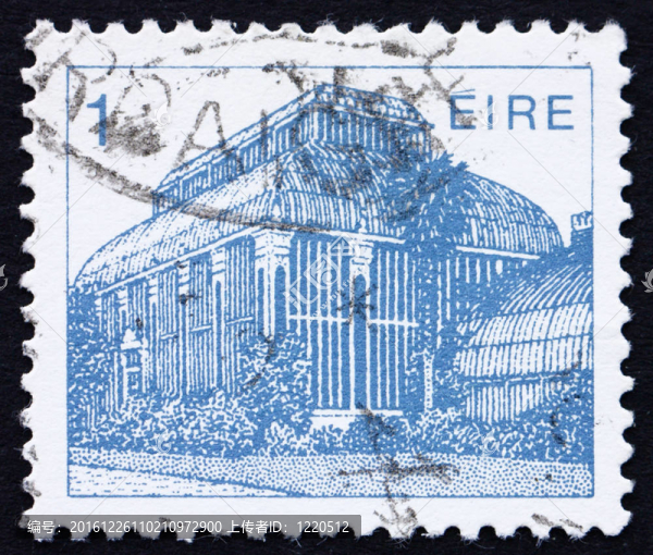 愛爾蘭-大約1983：印刷在愛爾蘭郵票展示中心館；都柏林植物園；大約1983