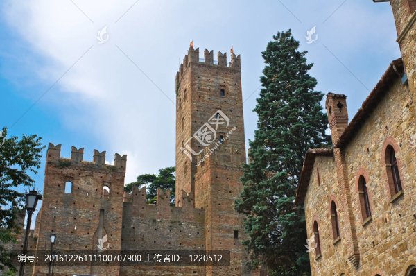 維迪城堡。公司arquato。Emilia,Romagna。意大利.