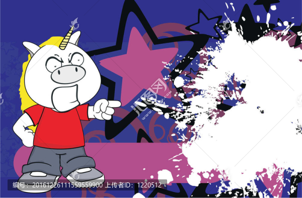 孩子的卡通background6獨(dú)角獸