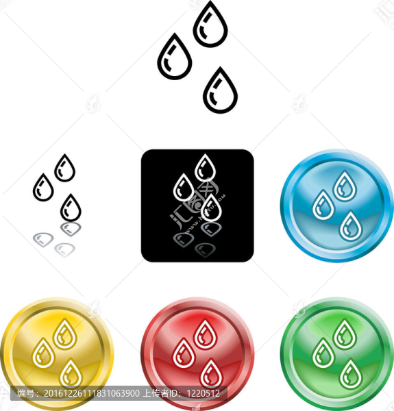 水滴圖標(biāo)符號