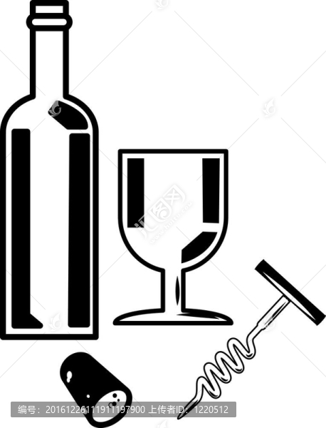 葡萄酒的插圖