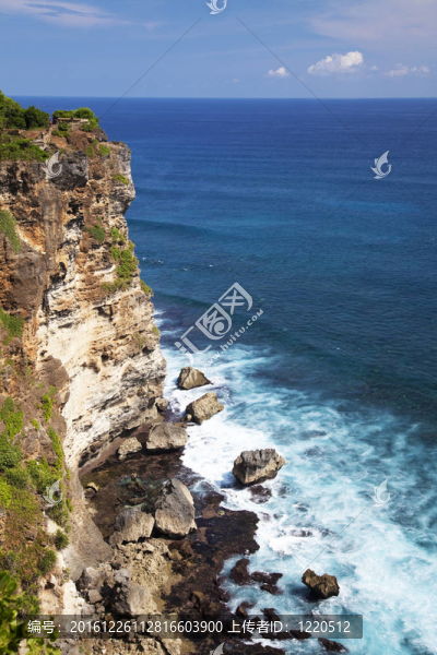 Uluwatu,Cliffs；烏魯瓦圖；巴厘；印度尼西亞