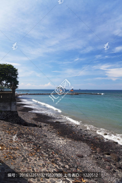 海灘占迪達(dá)薩；巴厘；印度尼西亞