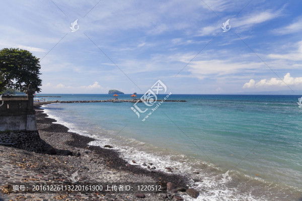海灘占迪達(dá)薩；巴厘；印度尼西亞