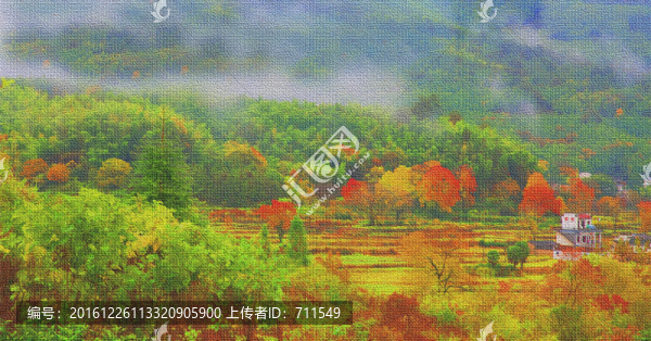 風(fēng)景油畫,,塔川秋色