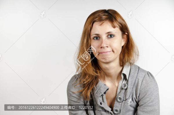 金發(fā)女孩搞笑肖像