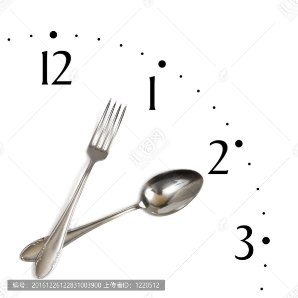 用勺子和叉子做成的鐘