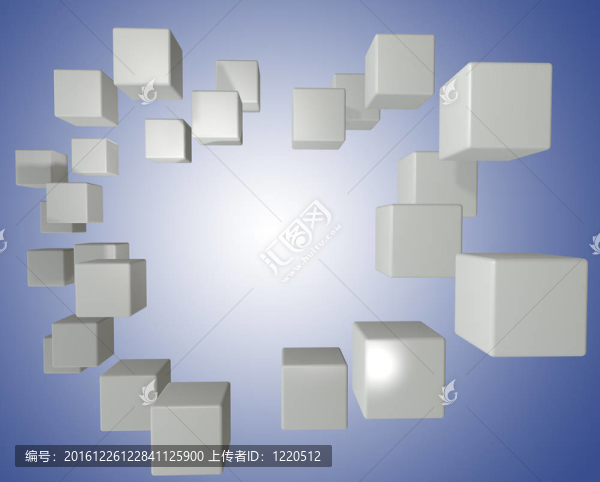 數(shù)據(jù)立方體框抽象明亮背景