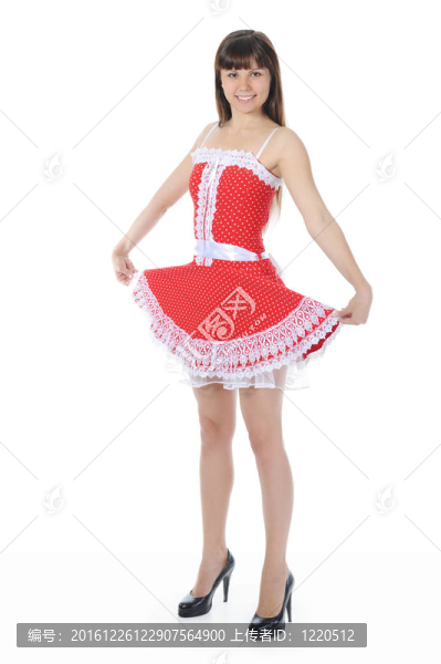 穿紅衣服的女人