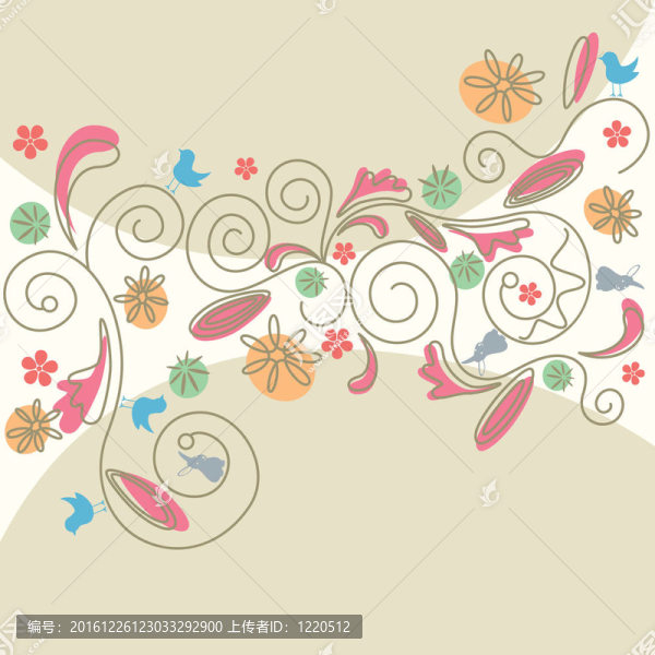 摘要花卉圖案
