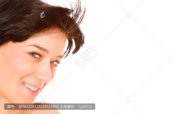 一個(gè)清新可愛的女人的畫像
