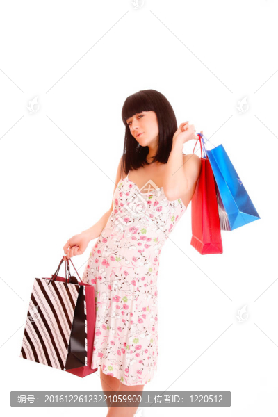 購物的漂亮女人