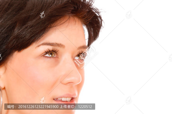一個(gè)清新可愛的女人的畫像