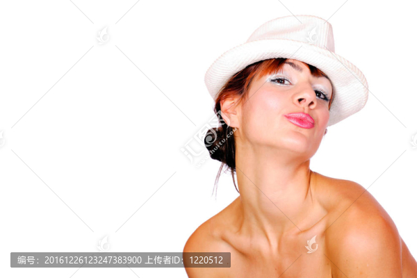 一個(gè)可愛(ài)的年輕女人特寫(xiě)肖像