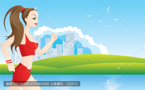 慢跑的女人