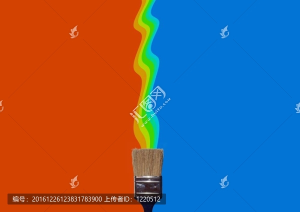 畫垂直的顏色