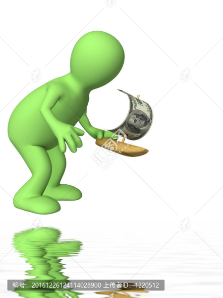 3D木偶與玩具帆船