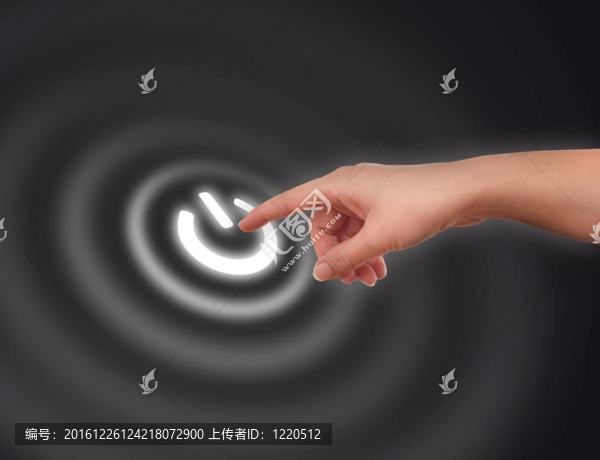 手按按鈕