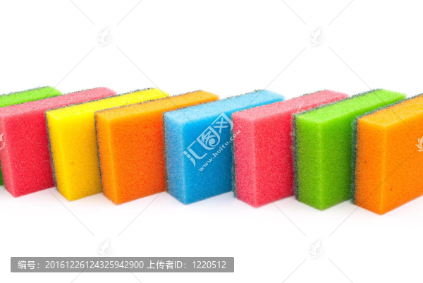 彩色的廚房海綿