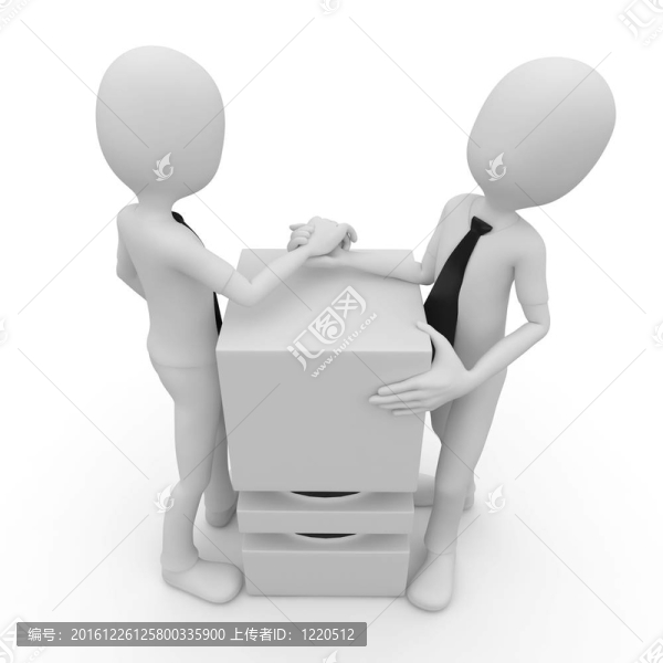 三維人掰手腕贏